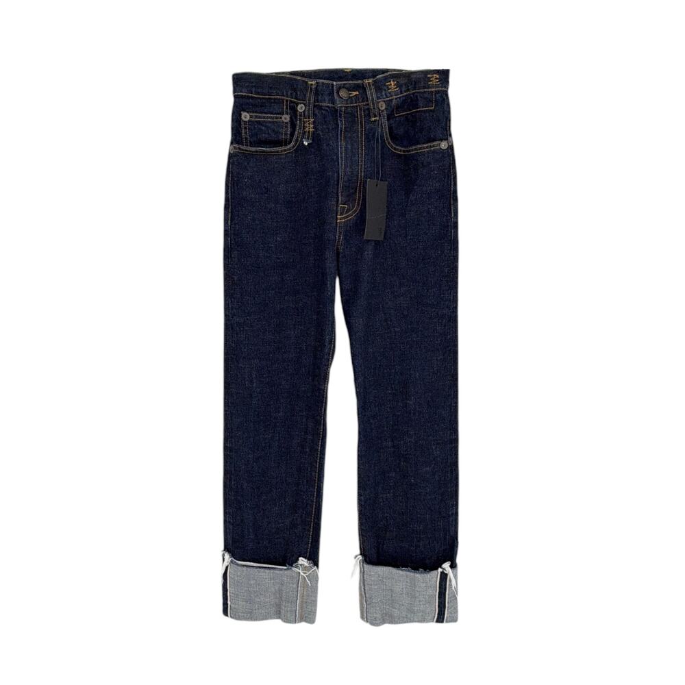 R13 Courtney Slim with Cuff in Indigo Rinse 25